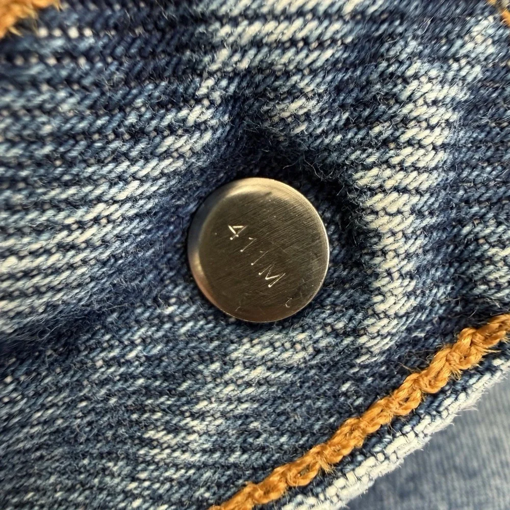 Vintage Y2K Levis 505 Distressed Cutoff Raw Hem Jeans Tag 34x30 Fits 32x26 Blue